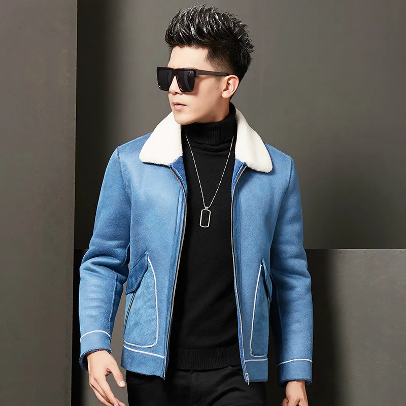 2020 New Men Witner Real Fur Coat Warm Genuine Leather Jacket Man Natural Wool Turn-down Collar Sheep Shearling Short Jacket Z72 
2020 New Men Witner Real Fur Coat Warm Genuine Leather Jacket Man Natural Wool Turn-down Collar Sheep Shearling Short Jacket Z72