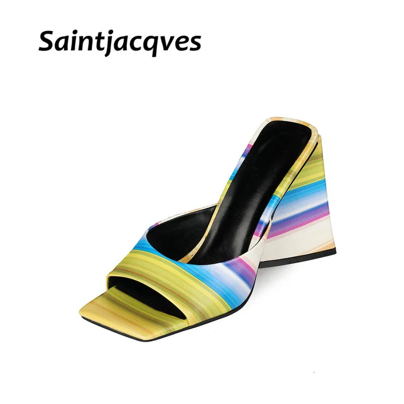 Block Super High Heels Women Mules New Open Square Toe One Strap Women Slippers Sexy Party Nightclub Summer Slides 45 Slippers
Block Super High Heels Women Mules New Open Square Toe One Strap Women Slippers Sexy Party Nightclub Summer Slides 45 Slippers