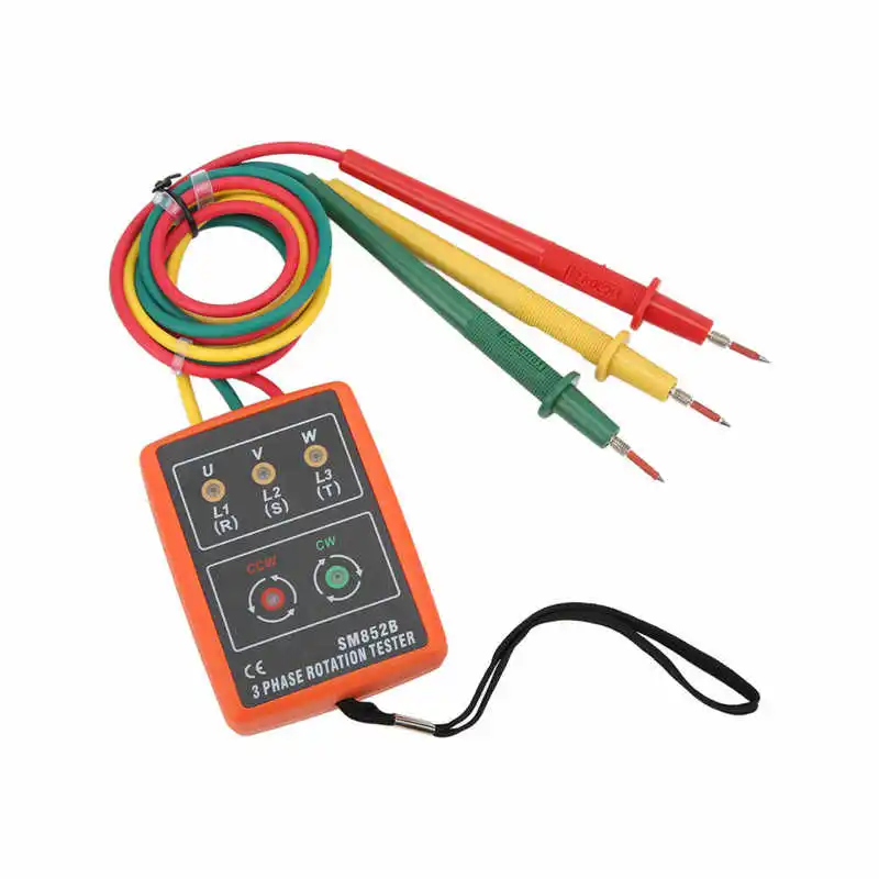 3 Phase Rotation Tester 3 Phase Rotation Meter SM852B for Factory for Electricity Testing
3 Phase Rotation Tester 3 Phase Rotation Meter SM852B for Factory for Electricity Testing