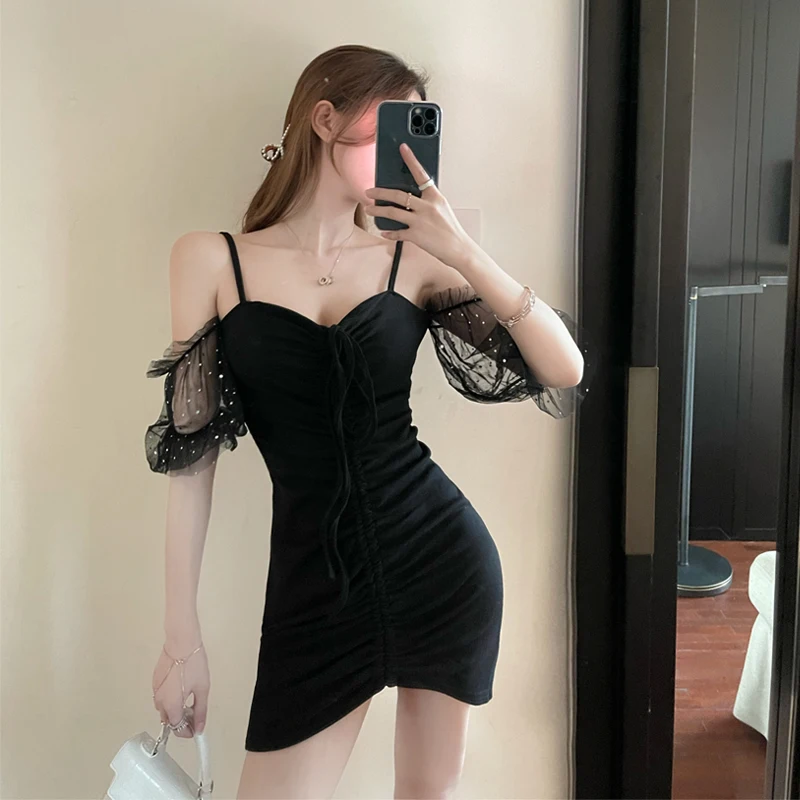 One-word Shoulder Bag Hip Dress Tight-fitting 2021 New Summer Sexy Sling Black Dress Niche
One-word Shoulder Bag Hip Dress Tight-fitting 2021 New Summer Sexy Sling Black Dress Niche