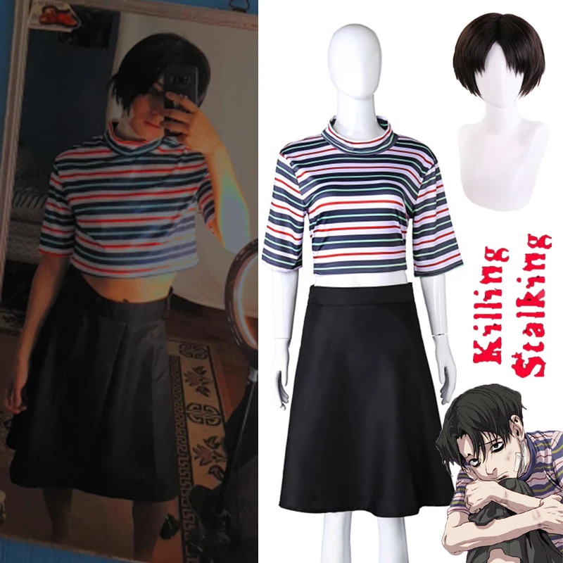Manga Killing Stalking Yoonbum Yoon Bum Cosplay Costume Wig Girls Casual T-Shirt+Skirt Halloween Carnival Uniforms Custom Made
Manga Killing Stalking Yoonbum Yoon Bum Cosplay Costume Wig Girls Casual T-Shirt+Skirt Halloween Carnival Uniforms Custom Made