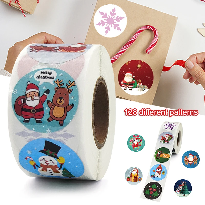 Christmas Elements Stickers Roll Colorful 500-Count Stickers Round Seals Stickers for Cards Gift Envelopes Box NK-Shopping
Christmas Elements Stickers Roll Colorful 500-Count Stickers Round Seals Stickers for Cards Gift Envelopes Box NK-Shopping
