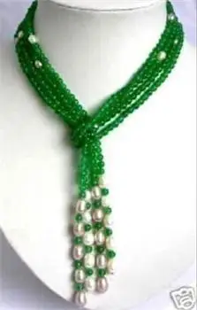 Hot sell Fast SHIPPING Fast shopping! 6mm Green jade + White Pearl scarf form necklace 50"
Hot sell Fast SHIPPING Fast shopping! 6mm Green jade + White Pearl scarf form necklace 50"