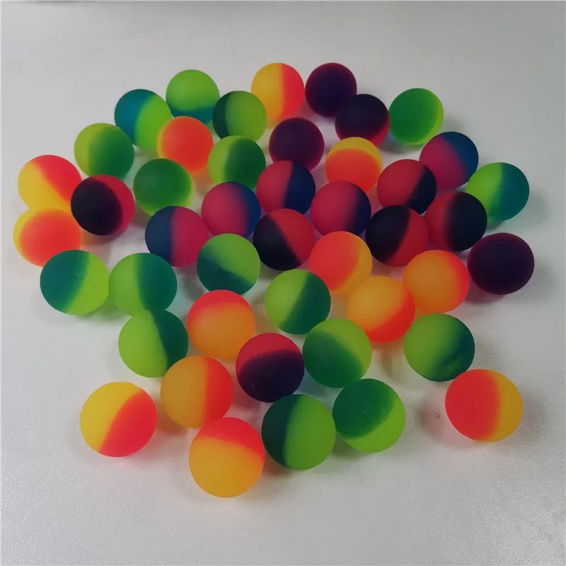 20pcs 25MM Children Toy Double-color Bouncing Balls Rubber Outdoor Bath Toys Child Sports Games Elastic Juggling Jumping | Игрушки и