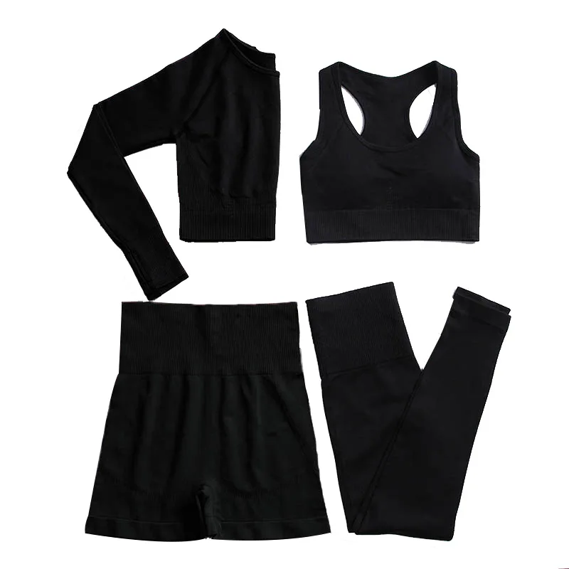 2021 2/3/4PCS Seamless Yoga Set Leggings Workout Clothes for Women Sportswear Gym Clothing Fitness Long Sleeve Top Sport Suit
2021 2/3/4PCS Seamless Yoga Set Leggings Workout Clothes for Women Sportswear Gym Clothing Fitness Long Sleeve Top Sport Suit