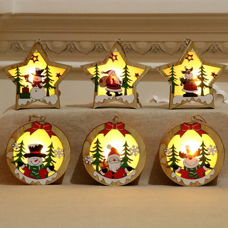 LED Lights Wooden Star Christmas Tree Decorations Pendants Merry Christmas Decorations for Home Navidad 2021 New Year Kids Gift
LED Lights Wooden Star Christmas Tree Decorations Pendants Merry Christmas Decorations for Home Navidad 2021 New Year Kids Gift