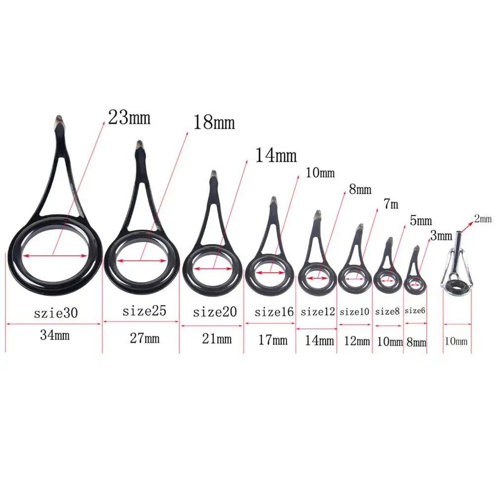 YINGTOUMAN Guide Ring Accessories Set 90 Pieces Of Stainless Steel Ceramic Single Foot Guide Ring Set
YINGTOUMAN Guide Ring Accessories Set 90 Pieces Of Stainless Steel Ceramic Single Foot Guide Ring Set
