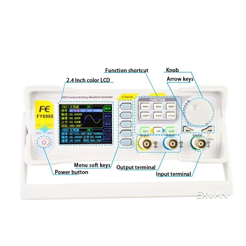 Series dual-channel function arbitrary waveform generator/frequency counter hot-selling FY6900-30M
Series dual-channel function arbitrary waveform generator/frequency counter hot-selling FY6900-30M