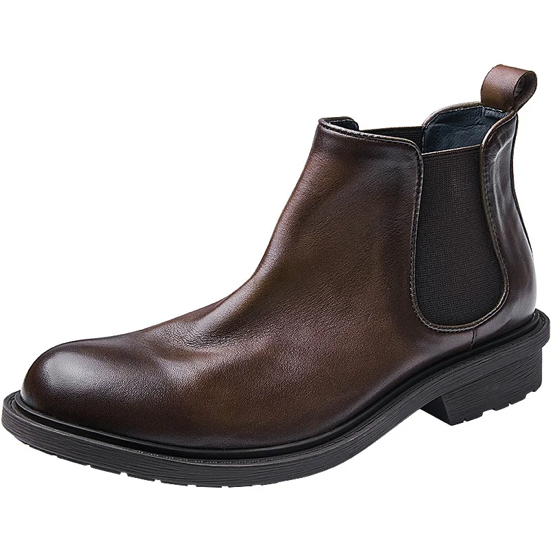Leather British style Chelsea boots men's short boots soft leather high-top leather shoes business handmade men's Martin boots
Leather British style Chelsea boots men's short boots soft leather high-top leather shoes business handmade men's Martin boots