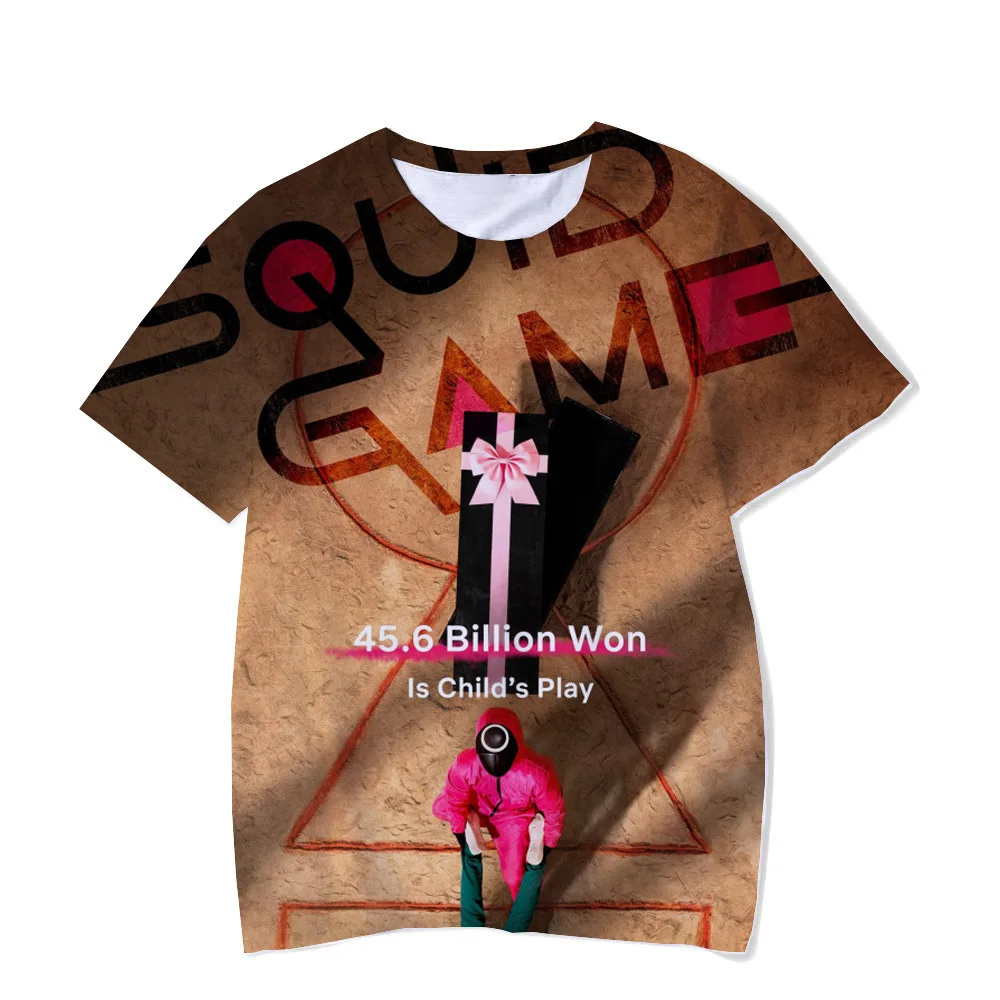 Squid Game Pattern Short-sleeved Men's T-shirt Man Boy Loose Oversize 3d T Shirt Children 4t-big Size 6xl
Squid Game Pattern Short-sleeved Men's T-shirt Man Boy Loose Oversize 3d T Shirt Children 4t-big Size 6xl