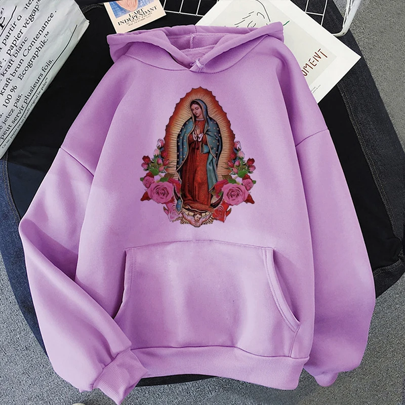 Virgin Mary Of Guadalupe Print Oversized Hoodie Vintage Woman Sweatshirt Warm Pullover Female Fashion Loose Long Sleeve Hoody
Virgin Mary Of Guadalupe Print Oversized Hoodie Vintage Woman Sweatshirt Warm Pullover Female Fashion Loose Long Sleeve Hoody