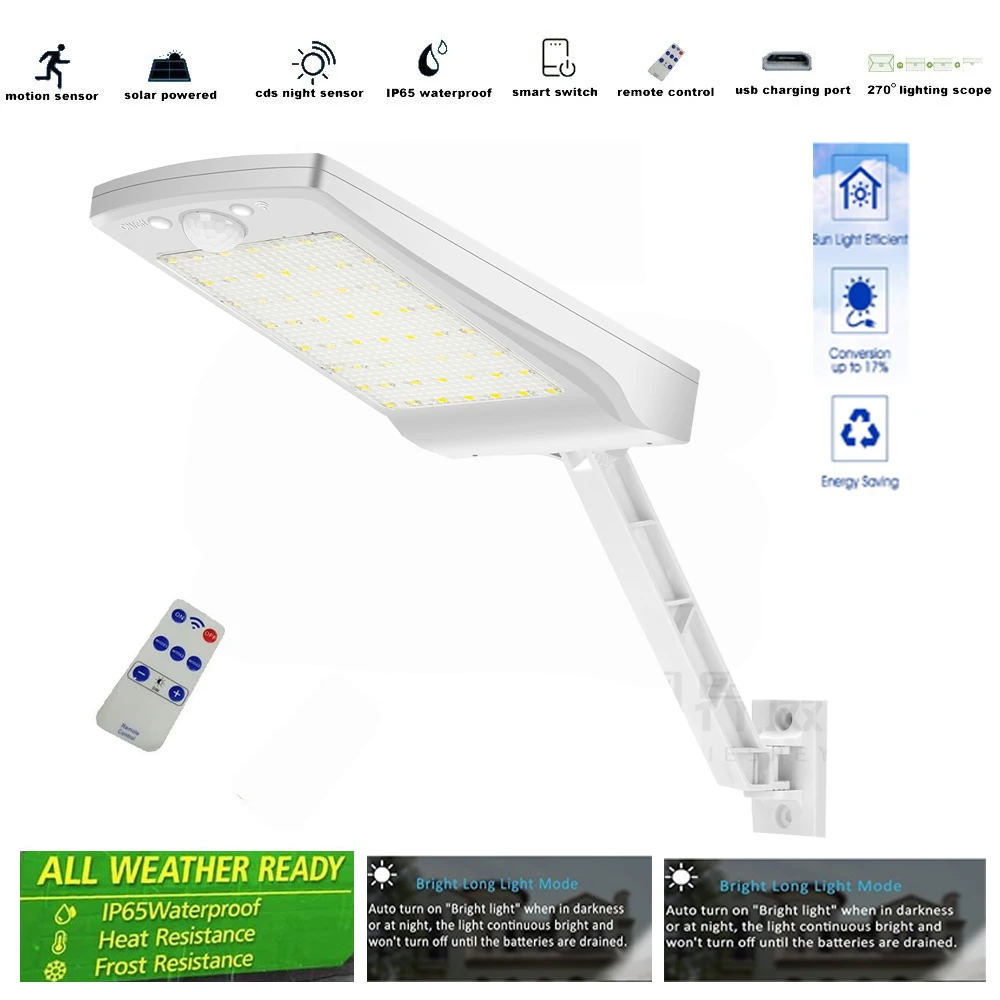 Upgraded leds Solar Light With Controller Three Modes Waterproof Lamp Lights For Outdoor Garden Wall Street
Upgraded leds Solar Light With Controller Three Modes Waterproof Lamp Lights For Outdoor Garden Wall Street