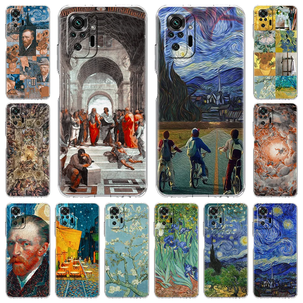 Phone Case For Xiaomi Poco X3 NFC M3 F3 Redmi Note 9S 9 8 10 Pro 7 8T 9C 9A 8A K40 Silicone Clear Cover Coque Van Gogh Art Angel
Phone Case For Xiaomi Poco X3 NFC M3 F3 Redmi Note 9S 9 8 10 Pro 7 8T 9C 9A 8A K40 Silicone Clear Cover Coque Van Gogh Art Angel