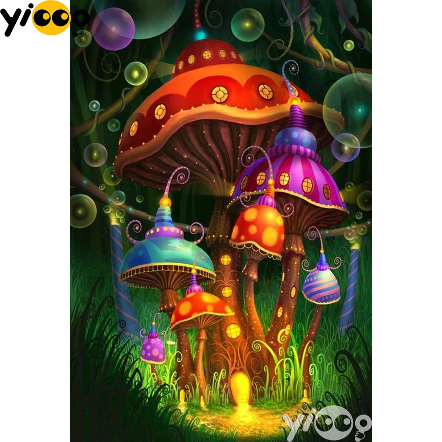 Full Square/Round Drill Diamond Painting Cross Stitch Embroidery Mushroom house Rhinestone Mosaic Home Decor Gift AX2247
Full Square/Round Drill Diamond Painting Cross Stitch Embroidery Mushroom house Rhinestone Mosaic Home Decor Gift AX2247