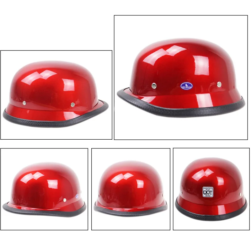 Vintage Protection Gear Scooter Motorcycle Cruiser Helmet Half Face German Motorcycle Helmet Red Car-styling DOT
Vintage Protection Gear Scooter Motorcycle Cruiser Helmet Half Face German Motorcycle Helmet Red Car-styling DOT