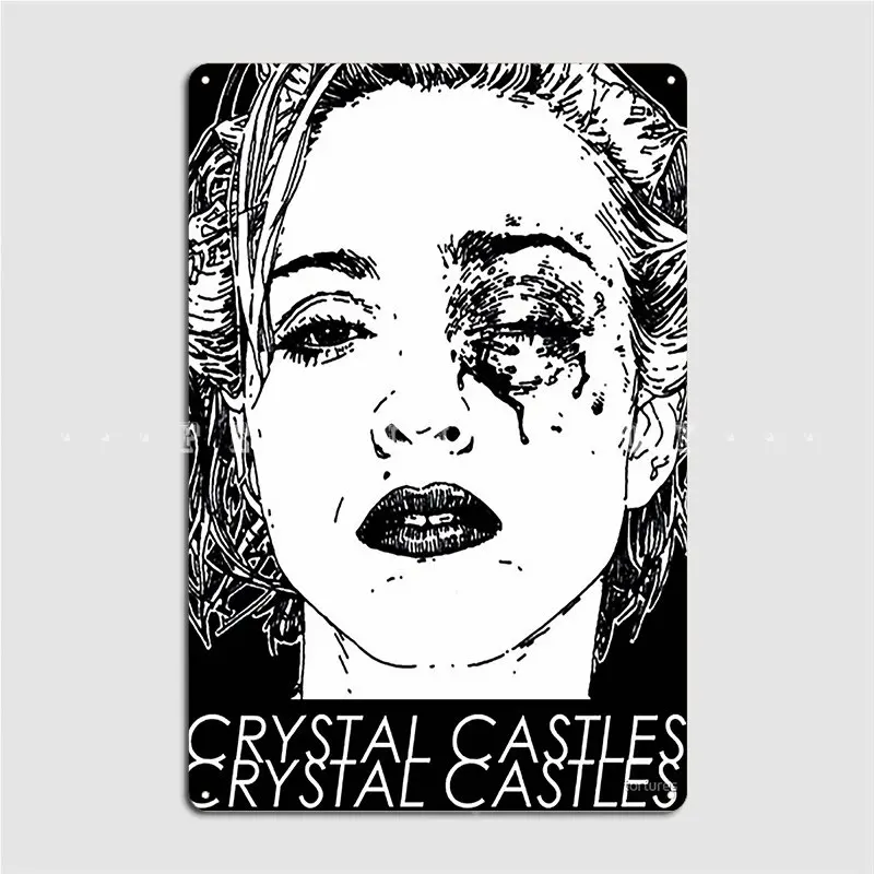 

Металлический плакат с кристаллами, Настенный декор, печать для кинотеатра, гостиной, клуба, бара, жестяной плакат