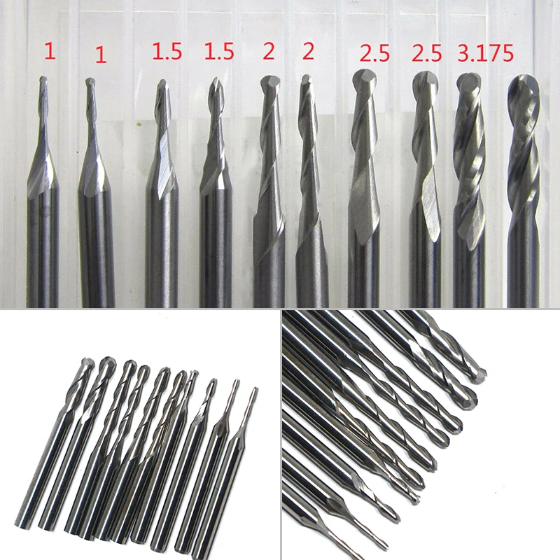 Cutting End mills Cutter Carbide CNC Engraving Bit Straight Shank 3.175mm Straight Shank Router 10pcs
Cutting End mills Cutter Carbide CNC Engraving Bit Straight Shank 3.175mm Straight Shank Router 10pcs