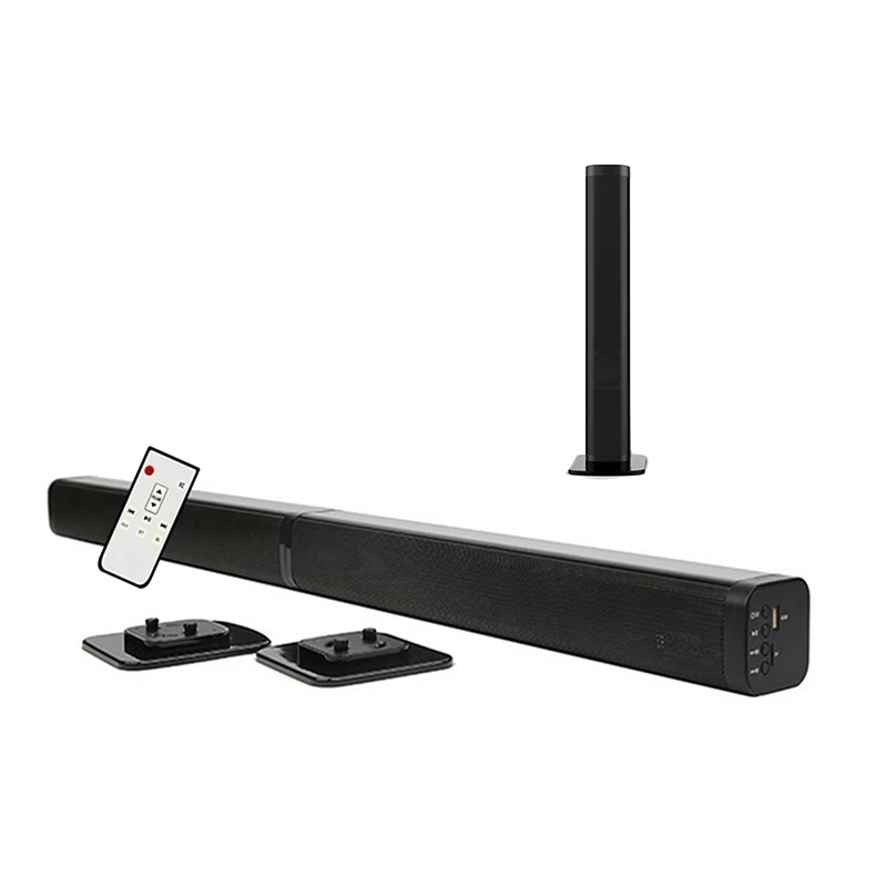Беспроводной Bluetooth съемный ТВ Саундбар Hifi динамик аудио домашний кинотеатр звуковая панель поддержка оптического SPDIF AUX IN
Беспроводной Bluetooth съемный ТВ Саундбар Hifi динамик аудио домашний кинотеатр звуковая панель поддержка оптического SPDIF AUX IN