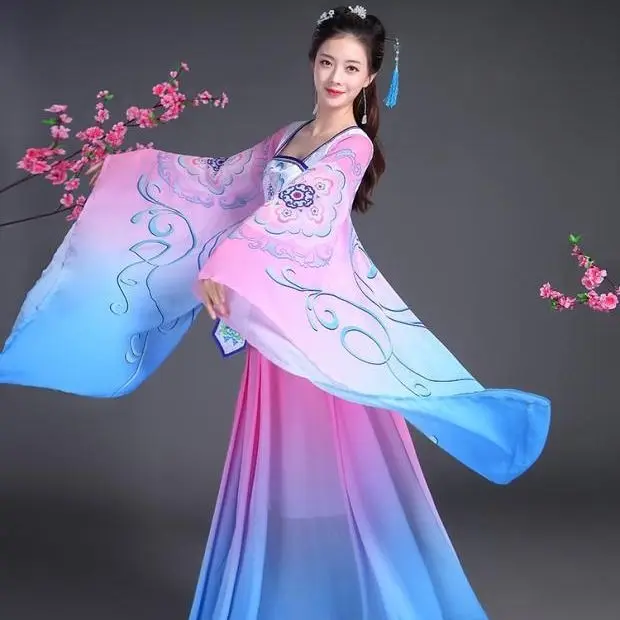 Костюм женский для выступлений на сцене традиционный китайский костюм ханьфу