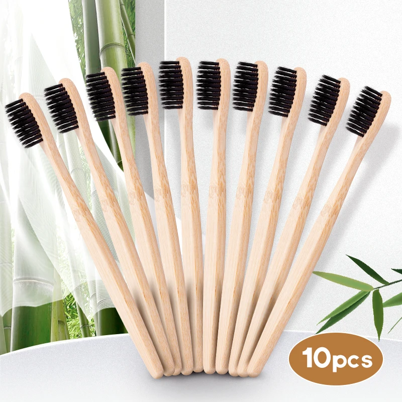 10PCS Natural Bamboo Toothbrush Dental Oral Care Portable Adult For Home Travel Hotel Use Soft Bristle Eco Friendly Toothbrush
10PCS Natural Bamboo Toothbrush Dental Oral Care Portable Adult For Home Travel Hotel Use Soft Bristle Eco Friendly Toothbrush