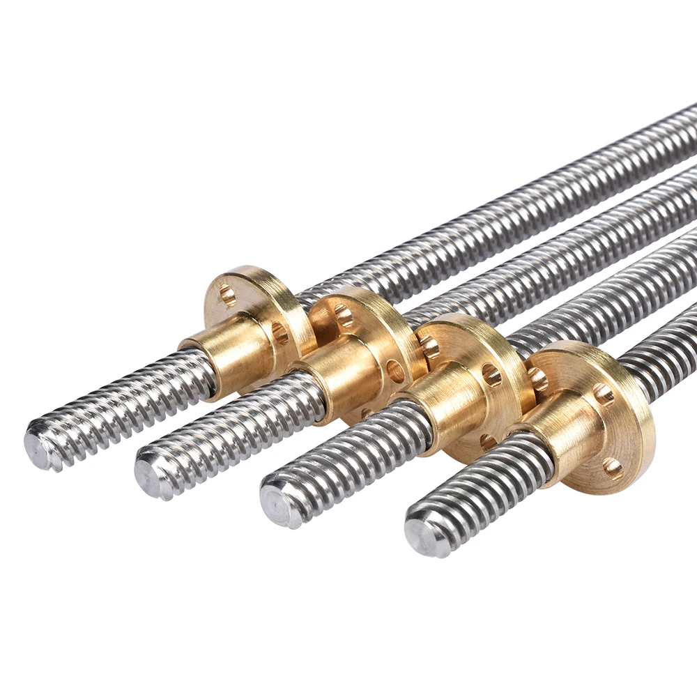 T8 Lead Screw Leadscrew With Copper Nut 3D Printer Parts Linear Screw Trapezoidal Screw Rod Slide Screw 
T8 Lead Screw Leadscrew With Copper Nut 3D Printer Parts Linear Screw Trapezoidal Screw Rod Slide Screw