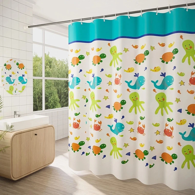 Waterproof Printed Shower Curtain for Bathroom Cartoon Sea Animals Kitchen Bath Curtains with Hooks Room Divider Panel Cute 2022
Waterproof Printed Shower Curtain for Bathroom Cartoon Sea Animals Kitchen Bath Curtains with Hooks Room Divider Panel Cute 2022
