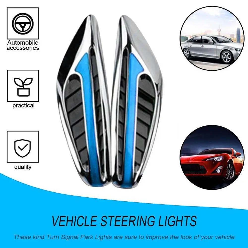 1 pair(2pcs) Car Styling Universal 12V Car LED Turn Signal Light Lamps Blade Steering Light Fender Side Marker Light Hot
1 pair(2pcs) Car Styling Universal 12V Car LED Turn Signal Light Lamps Blade Steering Light Fender Side Marker Light Hot