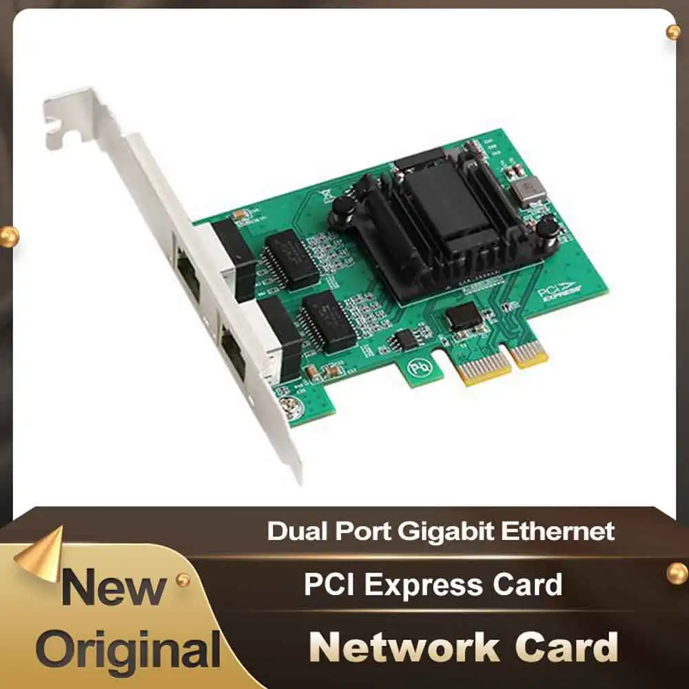 Двухпортовая гигабитная Ethernet PCI Экспресс-карта с низкопрофильным кронштейном PCI-E 1X слот 10/100/1000 Мбит/с сетевая карта для компьютера ПК 
Двухпортовая гигабитная Ethernet PCI Экспресс-карта с низкопрофильным кронштейном PCI-E 1X слот 10/100/1000 Мбит/с сетевая карта для компьютера ПК