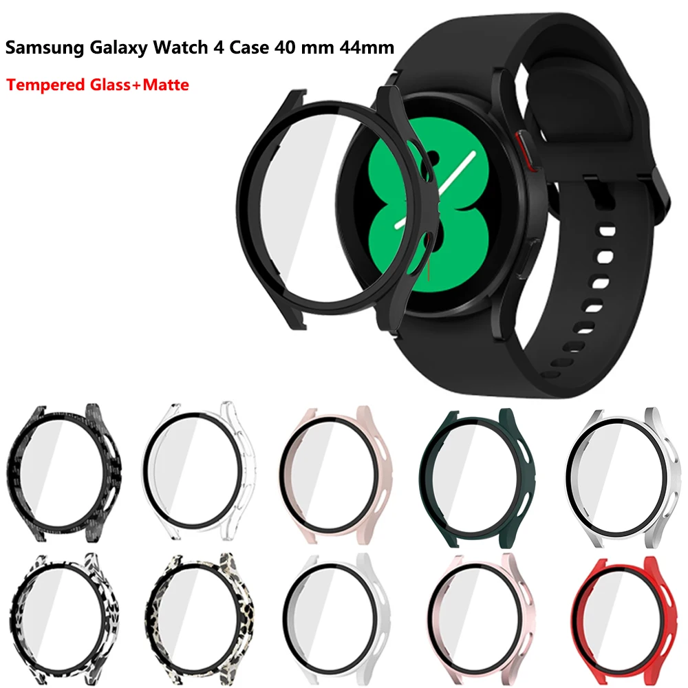 Tempered Glass+Matte Watch Cover for Samsung Galaxy Watch 4 Case 40mm 44mm Bumper Frame+Full Screen Protector Galaxy Watch 4
Tempered Glass+Matte Watch Cover for Samsung Galaxy Watch 4 Case 40mm 44mm Bumper Frame+Full Screen Protector Galaxy Watch 4