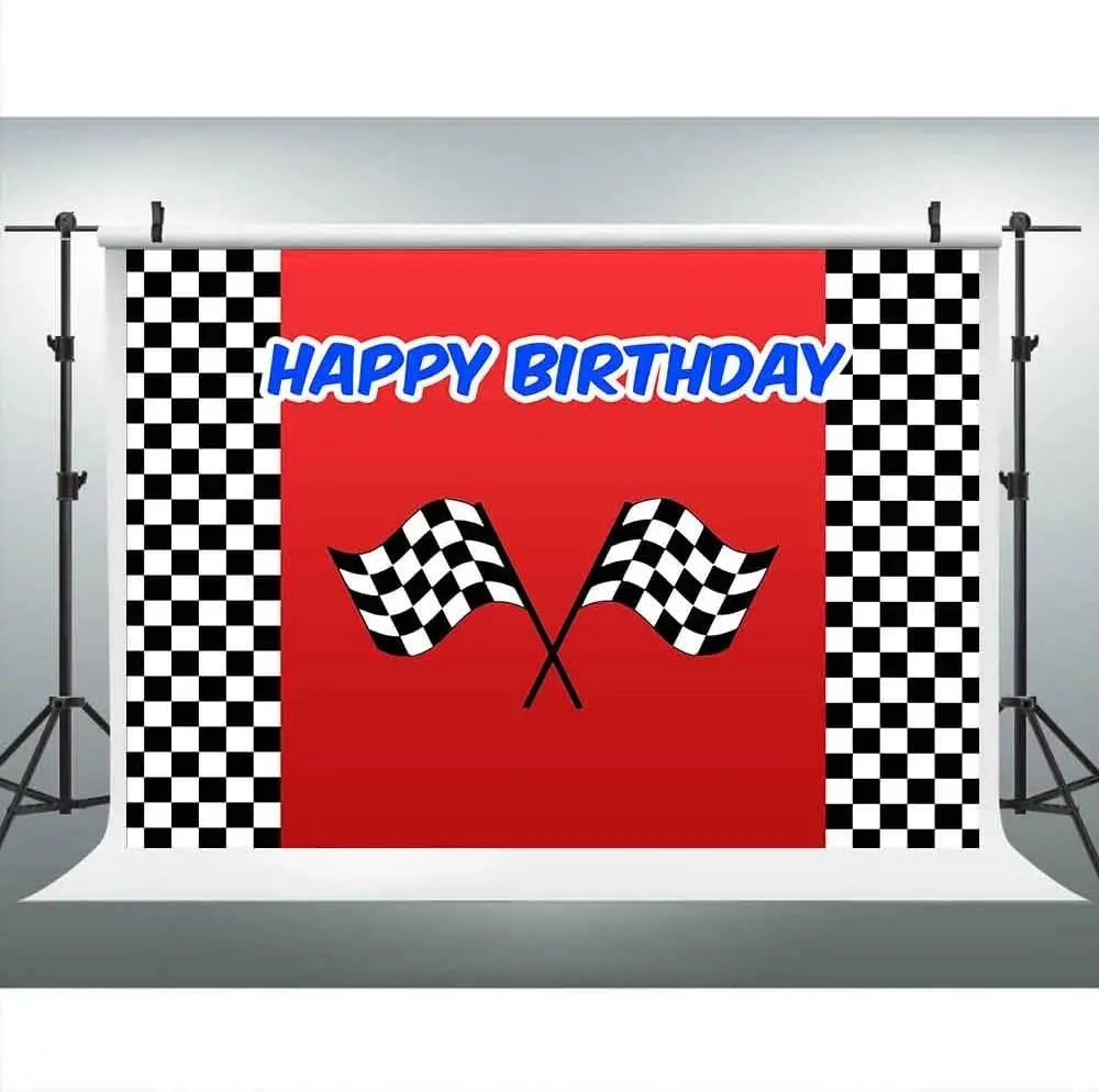 Car Racing Themed Photography Backdrop For Flag Black White Grid Red Photo Background Birthday Party Banner Photo Booth Props
Car Racing Themed Photography Backdrop For Flag Black White Grid Red Photo Background Birthday Party Banner Photo Booth Props