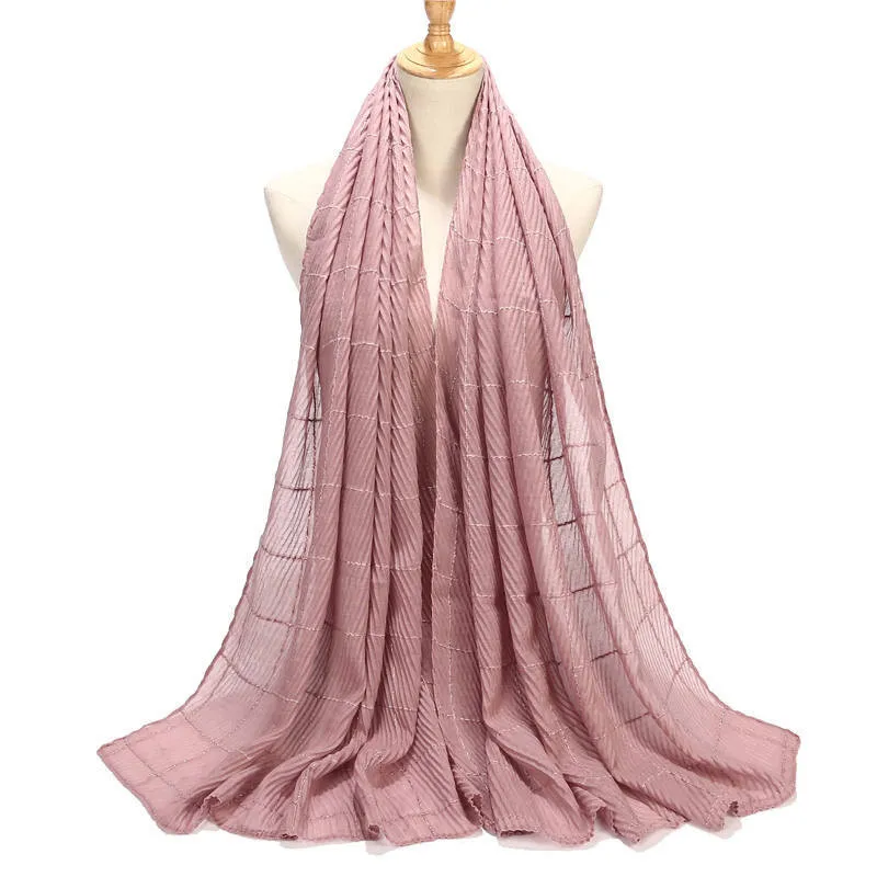 Leather Purple Wrinkled Cotton Linen Lady Scarf Muslim Headscarf Monochrome Crinkled Cotton Linen Shawl 1PC
Leather Purple Wrinkled Cotton Linen Lady Scarf Muslim Headscarf Monochrome Crinkled Cotton Linen Shawl 1PC