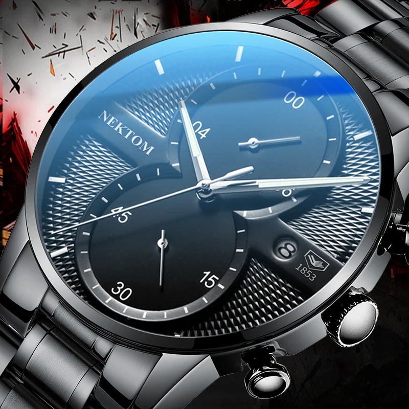 NEKTOM Fashion Men‘s Watches Quartz Watch Men Watches Casual Slim Mesh Steel Waterproof Sport Watches For Men Relogio Masculino
NEKTOM Fashion Men‘s Watches Quartz Watch Men Watches Casual Slim Mesh Steel Waterproof Sport Watches For Men Relogio Masculino