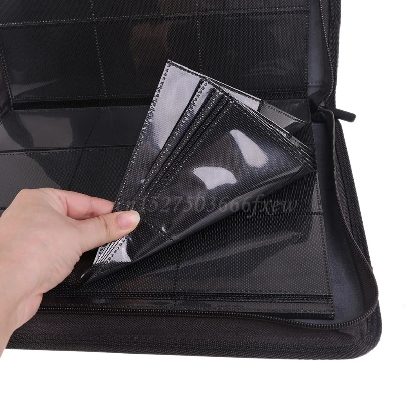 360 Pockets Trading Card Sleeves Side Loading Pocket Binder Album Pages Card Collector PU Leather with Zipper
360 Pockets Trading Card Sleeves Side Loading Pocket Binder Album Pages Card Collector PU Leather with Zipper