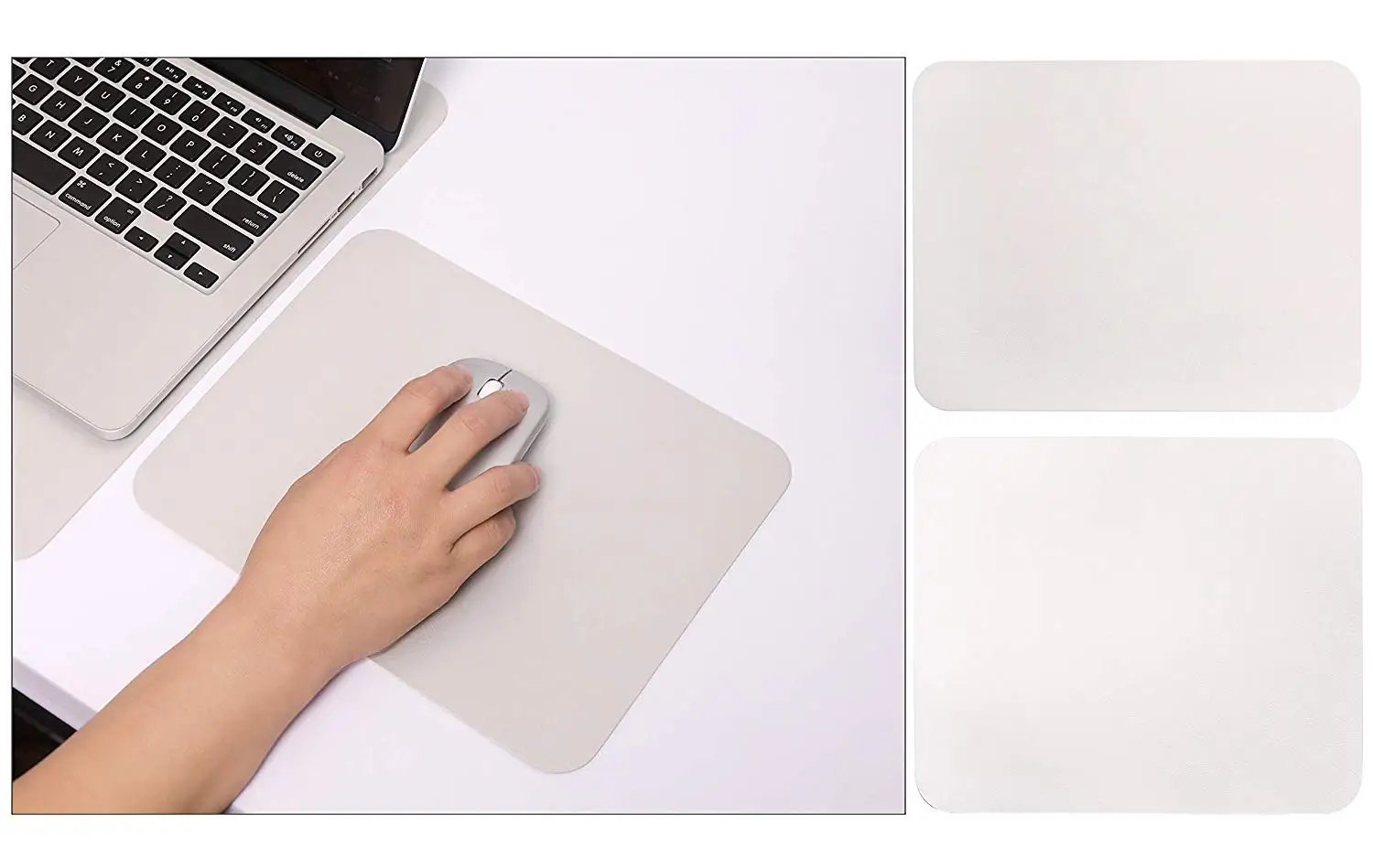 2 Pack of Mouse Pad, YSAGi Leather Desk mat Laptop Desk pad Computer Desk Mousepad Office Accessory Gift Set (Silver)
2 Pack of Mouse Pad, YSAGi Leather Desk mat Laptop Desk pad Computer Desk Mousepad Office Accessory Gift Set (Silver)