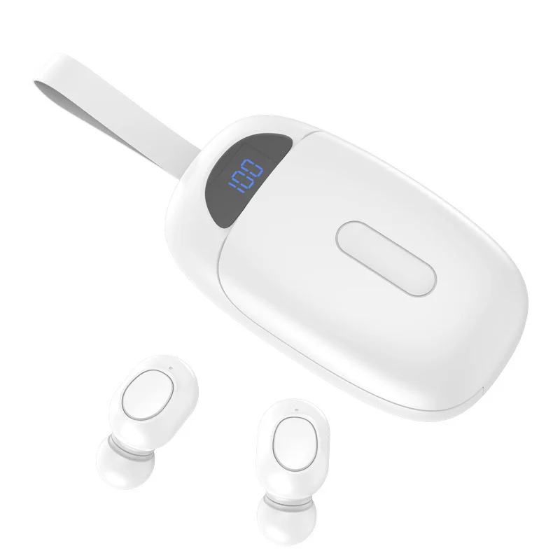 TWS Bluetooth-compatible Earphones LED Power Display Wireless Headphone HD Stereo Sports Waterproof Game Headsets With Mic
TWS Bluetooth-compatible Earphones LED Power Display Wireless Headphone HD Stereo Sports Waterproof Game Headsets With Mic