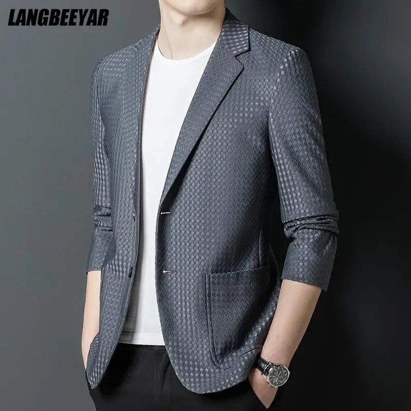 High End Brand Luxury Casual Fashion Elegant Slim Fit Designer Blazer Jacket Expensive Suit For Men New Style Men's Clothing
High End Brand Luxury Casual Fashion Elegant Slim Fit Designer Blazer Jacket Expensive Suit For Men New Style Men's Clothing