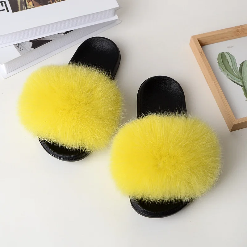 Comfortable Plush Soft Slippers Sandals Fashion Home Women's Shoes Sexy Luxury Flip-Flops Flat Bottom Non-Slip Fox Fur Slides
Comfortable Plush Soft Slippers Sandals Fashion Home Women's Shoes Sexy Luxury Flip-Flops Flat Bottom Non-Slip Fox Fur Slides