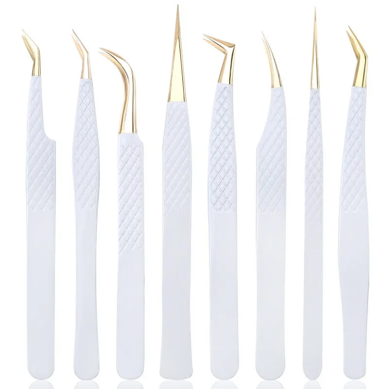 MEILAIMDY White-gold Anti-Static Tweezers For Eyelash Extension Stainless Steel Set Precision Makeup 1Pcs
MEILAIMDY White-gold Anti-Static Tweezers For Eyelash Extension Stainless Steel Set Precision Makeup 1Pcs