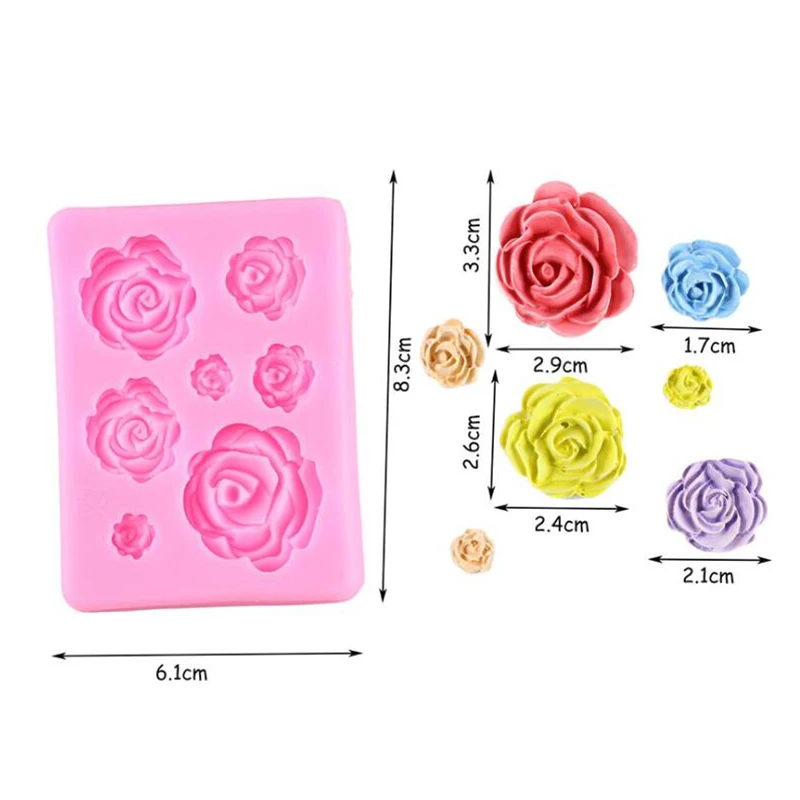 3D Flower Rose Silicone Fondant Cake Mold Soap Jelly Mousse Chocolate Decoration Baking Tool Moulds Reusable Material
3D Flower Rose Silicone Fondant Cake Mold Soap Jelly Mousse Chocolate Decoration Baking Tool Moulds Reusable Material