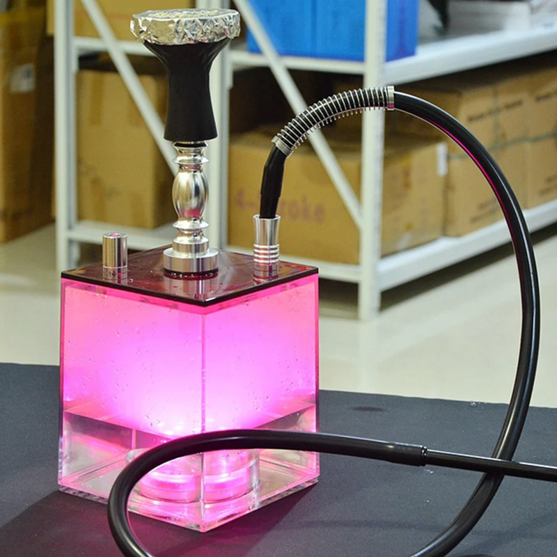 Transparent Acrylic Hookah set with LED Light Sheesha Narguile Chicha Hookah Box include Silicon Bowl&Clip&Pipe Hose Shisha Pipe
Transparent Acrylic Hookah set with LED Light Sheesha Narguile Chicha Hookah Box include Silicon Bowl&Clip&Pipe Hose Shisha Pipe