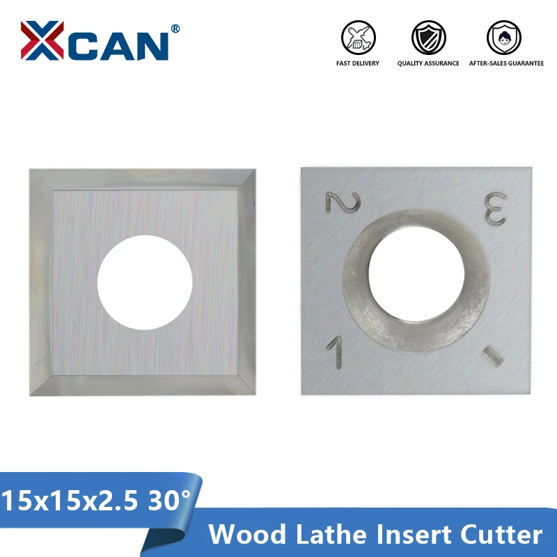 XCAN 15x15x2.5mm 30 Degree Carbide Inserts Cutter for Wood Lathe Turning Tool HT1913
XCAN 15x15x2.5mm 30 Degree Carbide Inserts Cutter for Wood Lathe Turning Tool HT1913