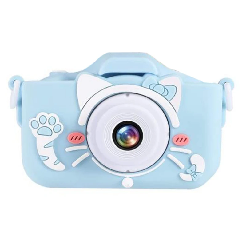 

Цифровая детская камера, двойная цифровая видеокамера, камера с экраном 2,0 дюйма, подходит для подарка детям мальчикам и девочкам