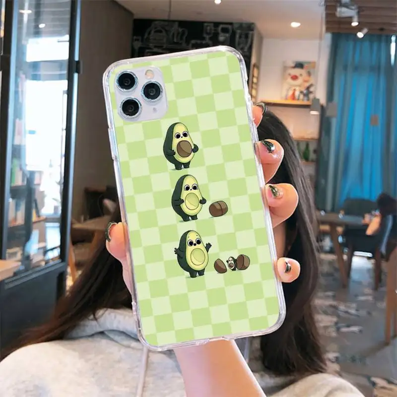 Avocado cute cartoon fruit Phone Case Transparent for iPhone 6 7 8 11 12 s mini pro X XS XR MAX Plus cover funda shell
Avocado cute cartoon fruit Phone Case Transparent for iPhone 6 7 8 11 12 s mini pro X XS XR MAX Plus cover funda shell