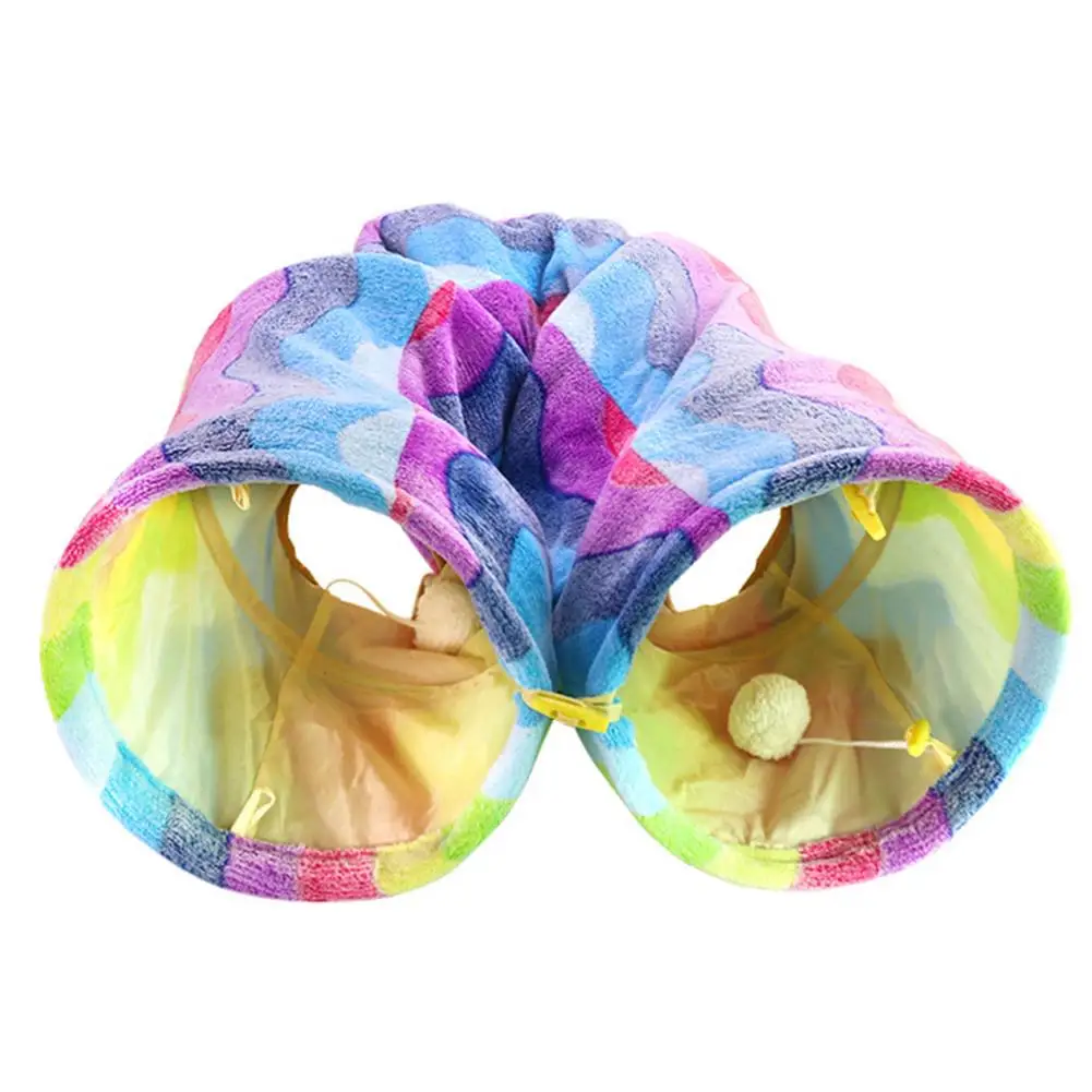 Cat Tunnel Rainbow Collapsible Kitty Tunnel Tube With Plush Balls Cat Tube For Small Pets Bunny Rabbits Kittens Ferrets Pup
Cat Tunnel Rainbow Collapsible Kitty Tunnel Tube With Plush Balls Cat Tube For Small Pets Bunny Rabbits Kittens Ferrets Pup