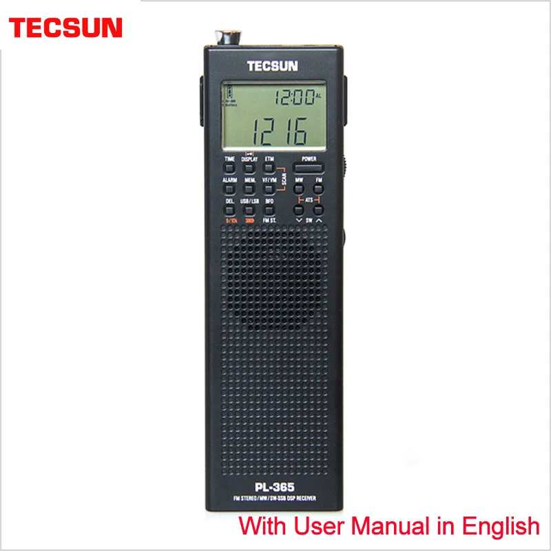 Tecsun PL-365 Portable Single-Sideband Receiver Full-Band Digital Demodulation for the Elderly DSP FM Mid-Wavelength SSB Radio
Tecsun PL-365 Portable Single-Sideband Receiver Full-Band Digital Demodulation for the Elderly DSP FM Mid-Wavelength SSB Radio