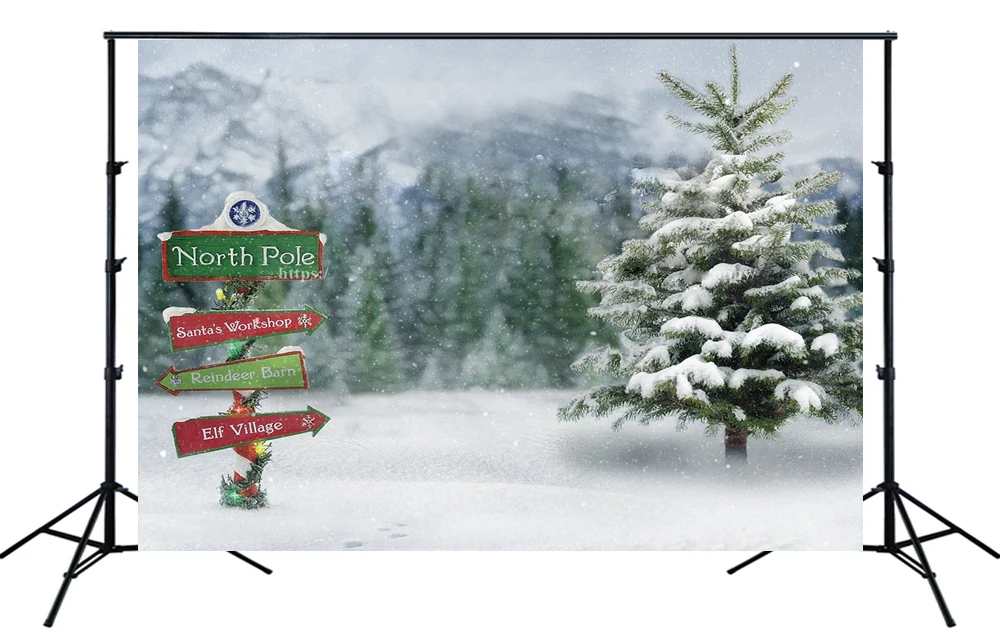 Фон для студийной фотосъемки детей с изображением зимнего снега леса дороги путеводителя пейзажа Рождества сосны 
Фон для студийной фотосъемки детей с изображением зимнего снега леса дороги путеводителя пейзажа Рождества сосны