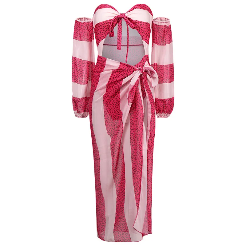 Sexy Bandeau Push Up Three Piece Bikini Sets Polka Dot Print Women Swimwear 2021 Summer Cover Up Swimsuit Bathing Suit Brazilian
Sexy Bandeau Push Up Three Piece Bikini Sets Polka Dot Print Women Swimwear 2021 Summer Cover Up Swimsuit Bathing Suit Brazilian