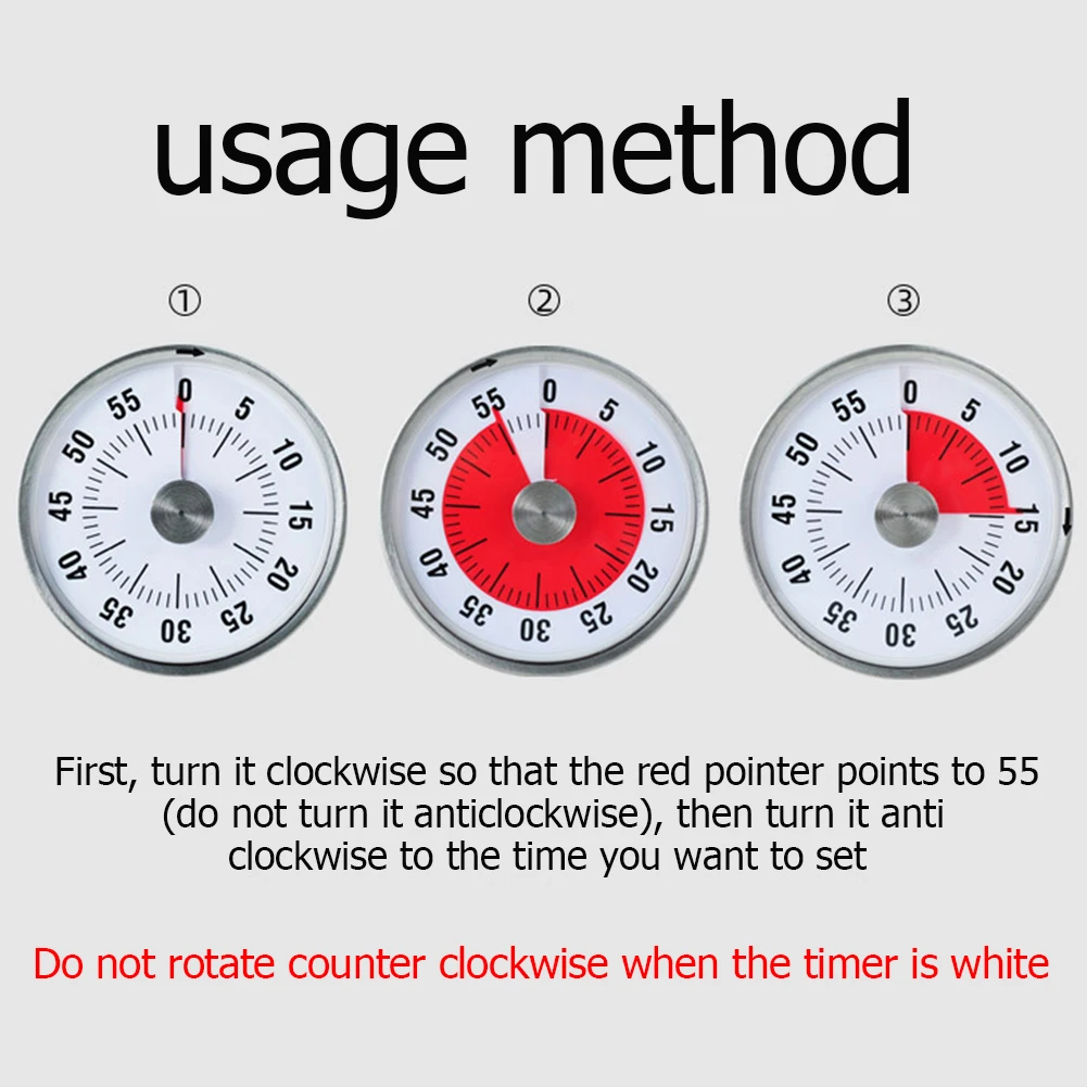 Classroom Mechanical Reminder Visual Timer Kitchen Quiet Countdown Quiet Counting Dual Magnet Ideal for Classroom with Magnet
Classroom Mechanical Reminder Visual Timer Kitchen Quiet Countdown Quiet Counting Dual Magnet Ideal for Classroom with Magnet