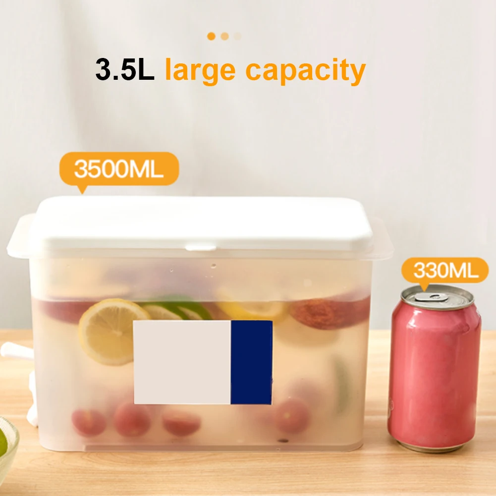 3.5L Water Pitcher with Lid Large Capacity Water Jug Dispenser with Faucet Plastic Iced Tea Juice Drink Kettle Cold Water Bottle
3.5L Water Pitcher with Lid Large Capacity Water Jug Dispenser with Faucet Plastic Iced Tea Juice Drink Kettle Cold Water Bottle