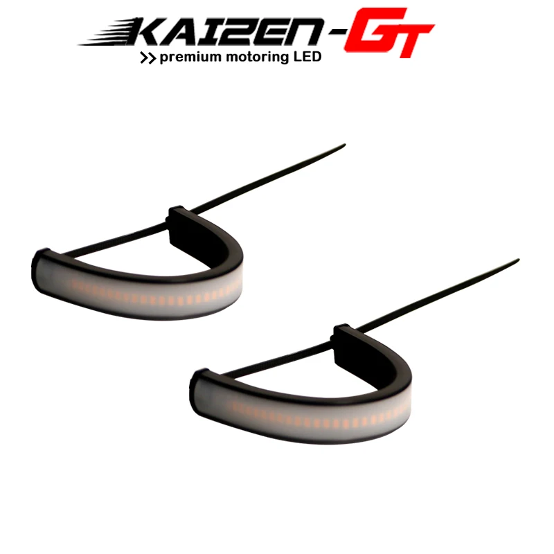 2PCS Universal Super Bright Amber Yellow 3014-SMD LED Motorbike Turn Signal Fork Strip Lights For Motorcycle Indicator Lamps 12V 
2PCS Universal Super Bright Amber Yellow 3014-SMD LED Motorbike Turn Signal Fork Strip Lights For Motorcycle Indicator Lamps 12V